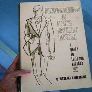 Fundamentals to men's fashion collectible vintage pattern drafting book